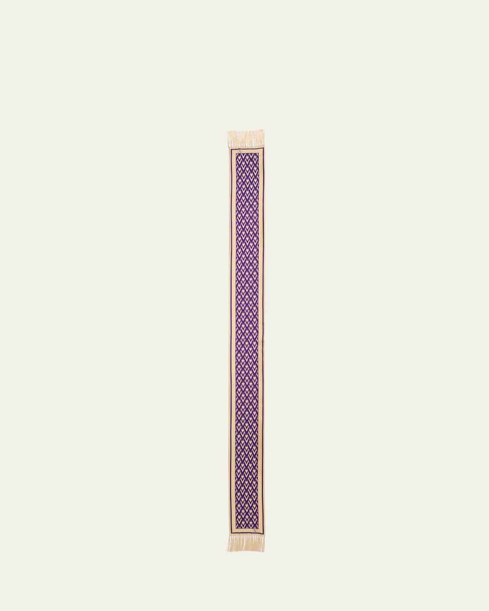 Monogram Fringe-Trim Scarf